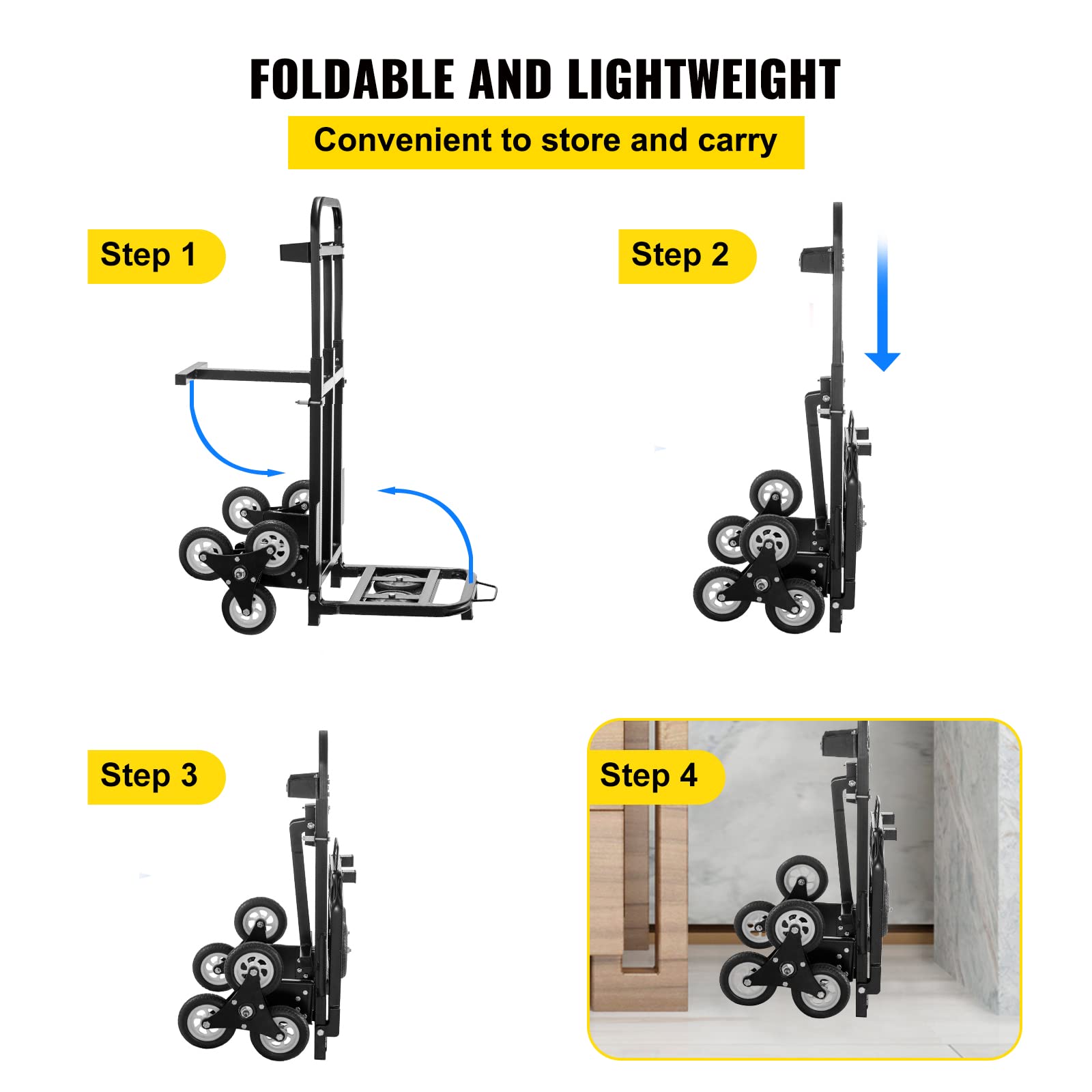 Chariot Transporteur Plantes Lourdes VEVOR – Bras Griffes Réglables, Charge 65 Kg | Roues Verrouillables | Intérieur/Extérieur | Facile à Monter Sans Outils