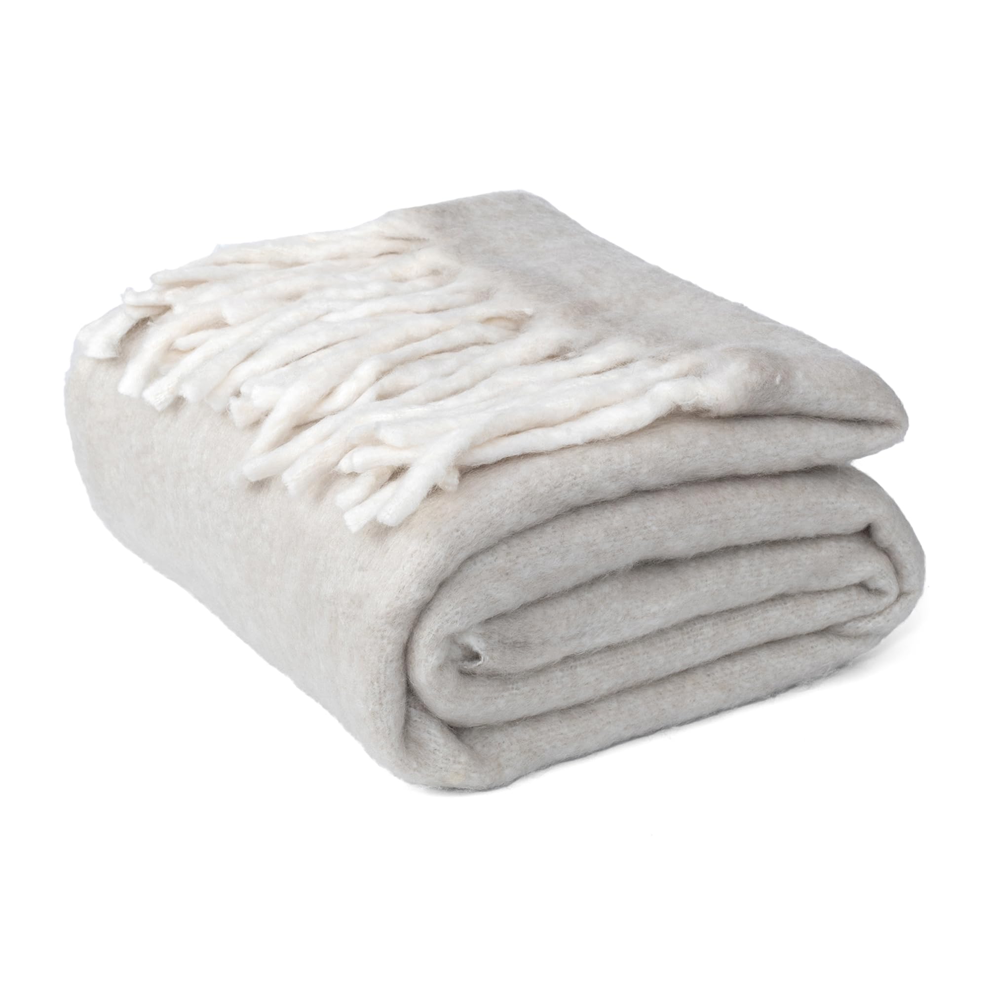 EHC Throw Blanket Sofa, Couch Settee throws Covers Armchair Bed Blanket, 125 x 150 cm, Beige