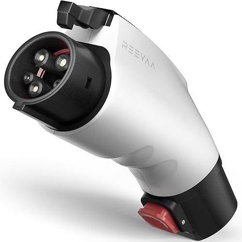 REEVAA Cargador Tesla a J1772 adaptador máximo 60 amperios y 15 KW apto para todos los vehículos eléctricos J1772, adaptador de seguridad de carga