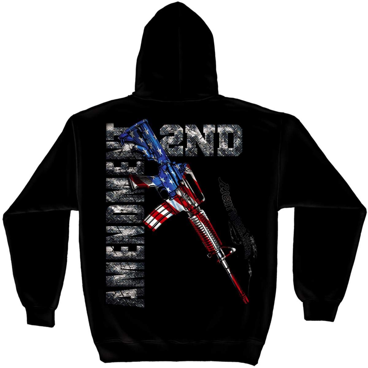 Erazor Bits 2nd Amendment Hoodies, Patriotic American Flag Themed Cotton Jackets