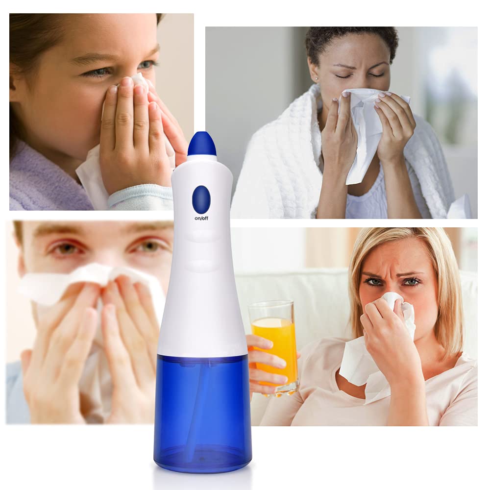 Przenośny czyszczenie nosa Elektryczne nawadnianie nosowe 300ml System myjni do mycia nosa Nasal Maszyna do prania Neti Dorosłych dzieci