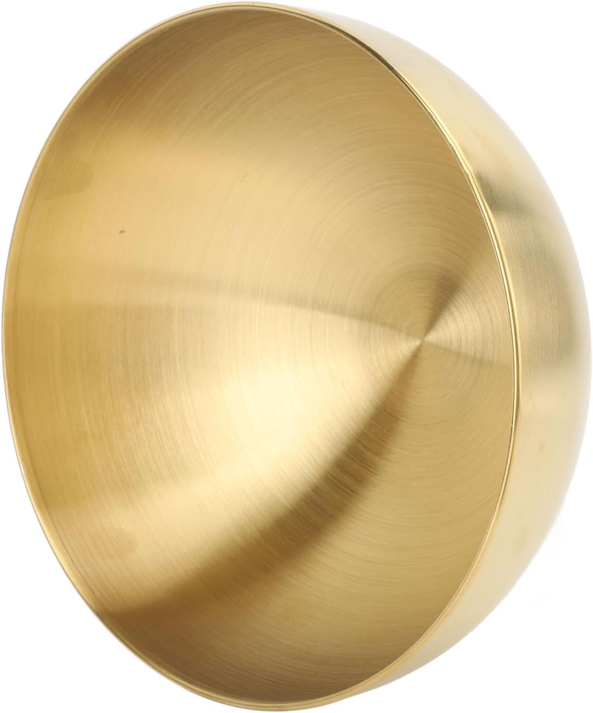 Elegant Metal Salad Mixing Bowls Stainless Steel Round Kitchen Essentials Convenient Durability (Gold)