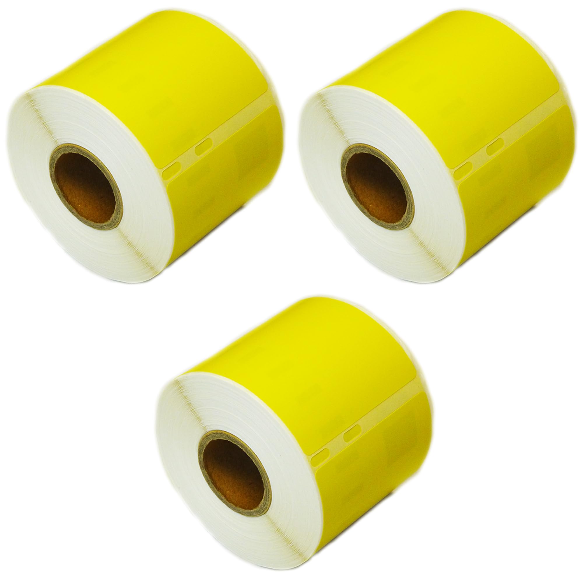 Pack of 3 Dymo 99014 Compatible Roll Labels - Yellow