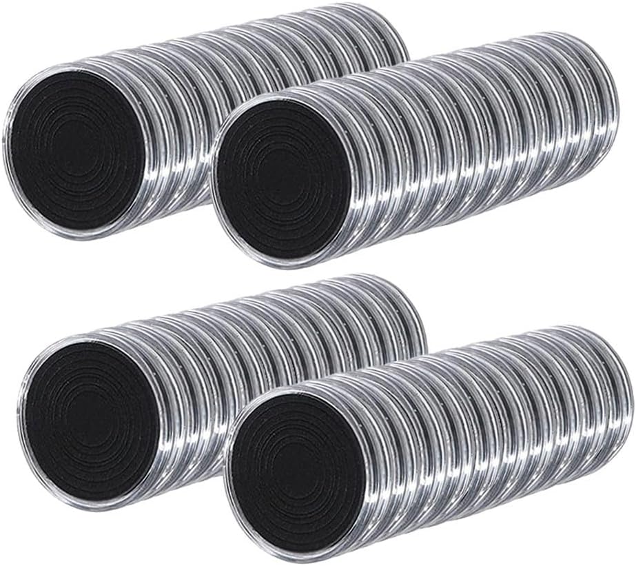 Clear Plastic Coin Cases 46mm with Adjustable Gaskets, Numismatic Storage Boxes for Coin Collection, Coin Protectors With Gaskets, Collector Display Cases