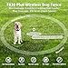 AEZ Smart Dog Collar, GPS Dog Tracker, Wireless Dog Fence System, GPS Fence Collar for Dogs with Beep Vibration Alert Modes, Radius 25-999 Yards for Over 15lbs Dogs, IPX7 Waterproof