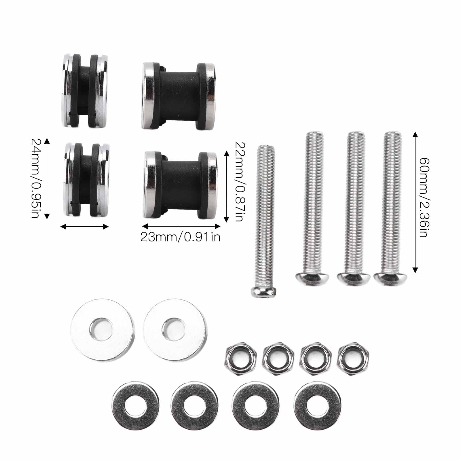 Motorrad Docking Hardware Kit Metall Rückenlehne Sissy Bar Befestigungsschraube für FLSTC FXSTSB FXSTS FXSTC FLSTF FXST FXSTB FLSTN