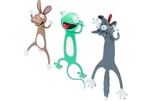 Squashed Cartoon Crush Animal Bookmarks: Ultimate Fun Bookmarking Experience