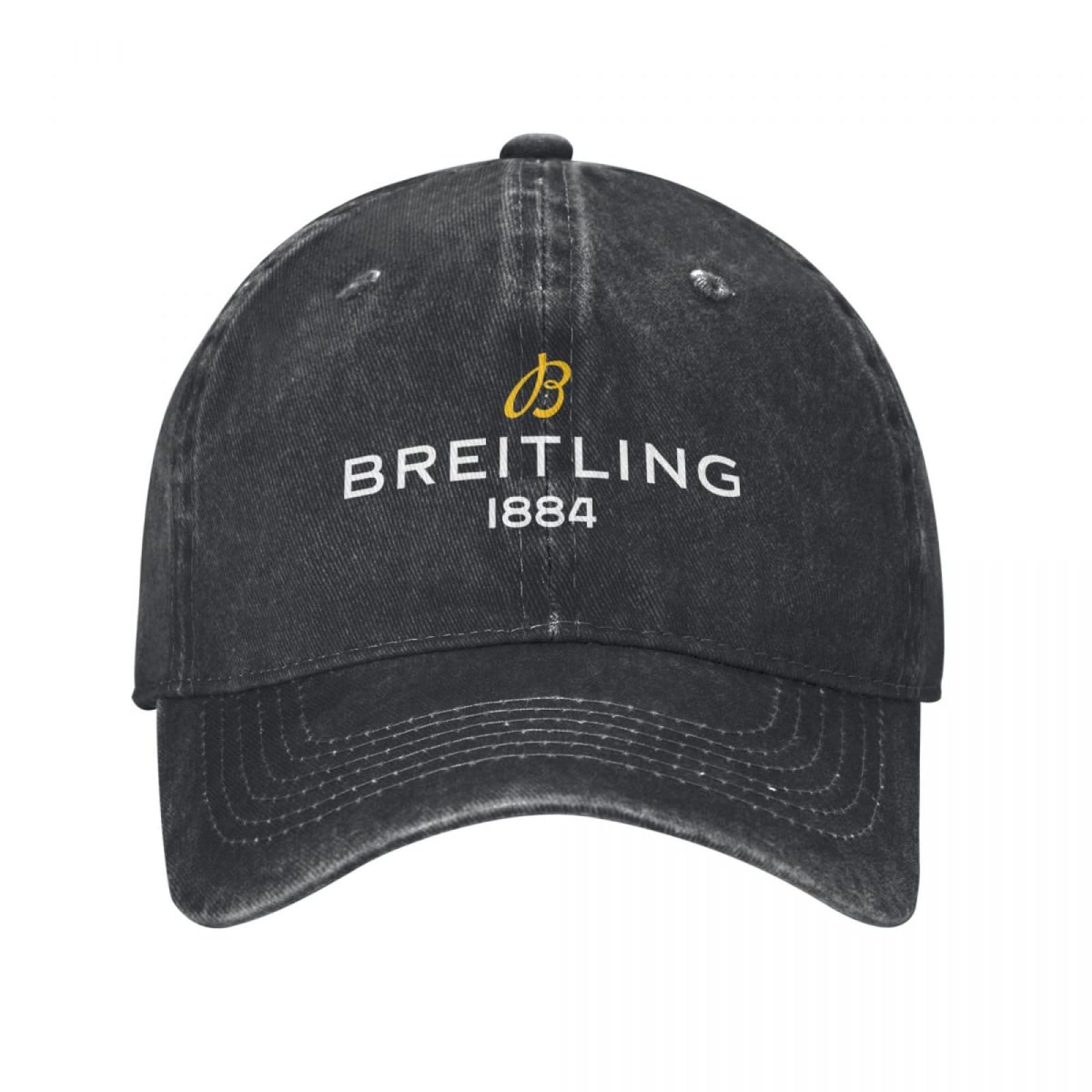 AIOGCAEX Baseball Cap Vintage Breitling-Logo s Unisex Distressed Cotton Sun Cap Outdoor Running Golf Adjustable Caps Hat