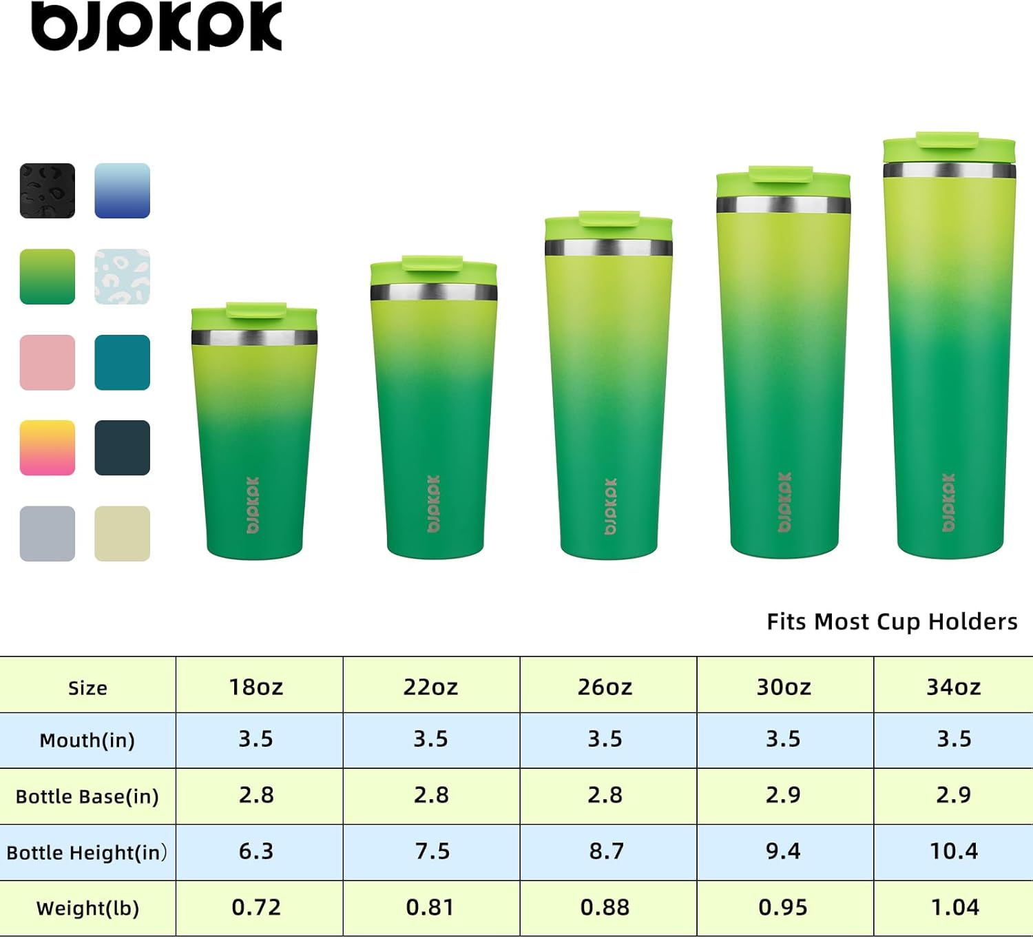 BJPKPK 18oz Tumbler With lid And Straw Stainless Steel Travel Coffee Mug Insulated Tumblers Cups,Bamboo Grove - Image 5