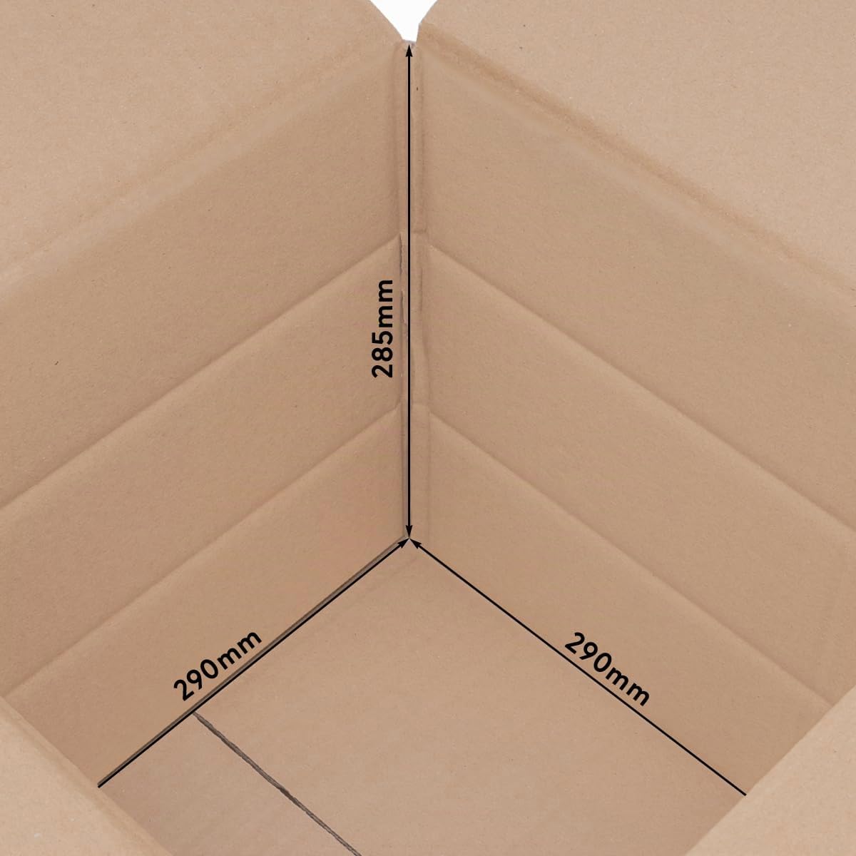 verpacking Lot de 30 cartons pliables - 300 x 300 x 300 mm de hauteur variable - Marron (dimensions intérieures 295 x 295 x 285 mm) - KK 41 - Double cannelure - Carton d'expédition DHL DPD GLS Hermes