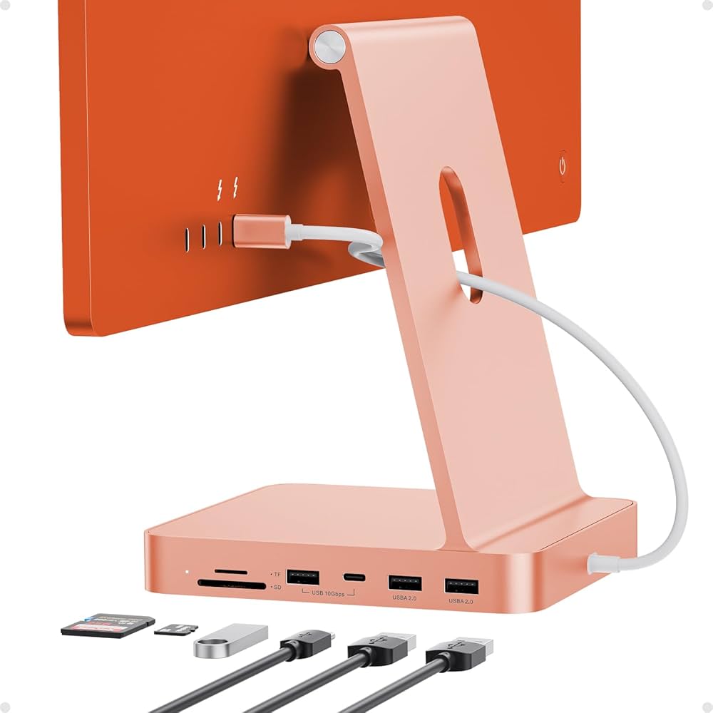 PULWTOP USB-C ハブ　Mac miniM4/M4Pro用　新品未開封 PULWTOP Mac Mini M4 Vertical USB C Hub& Stand（8-in-1, M.2