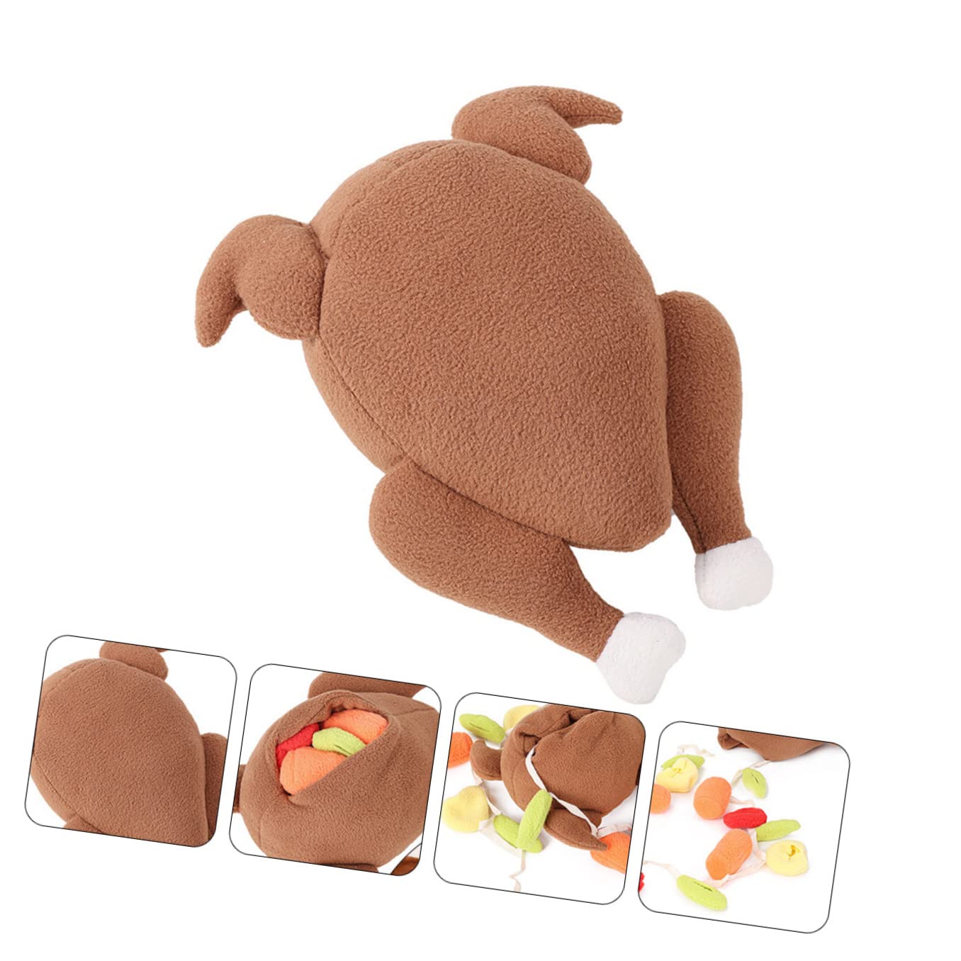 POPETPOP 3pièces Jouet à Renifler pour Chien Design De Dinde Jouet Interactif Créatif pour Animaux De Compagnie pour Entraînement De Mâchage Accessoire De Et
