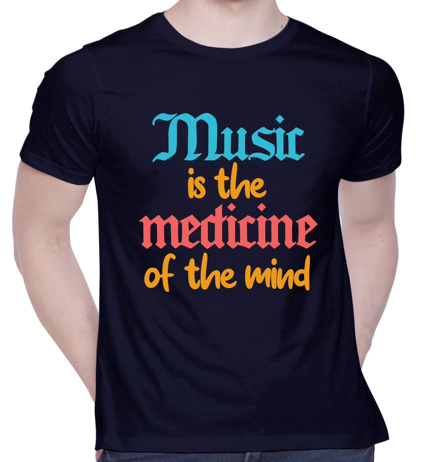 creativit Graphic Printed T-Shirt for Unisex Music Tshirt | Casual Half Sleeve Round Neck T-Shirt | 100% Cotton | D00542-88-picture-22