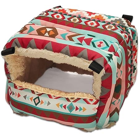 RIOUSSI Guinea Pig Bed Warm House Hideout for Hedgehogs Dwarf Rabbits Bunnies Squirrels Chinchillas and Other Small Animals