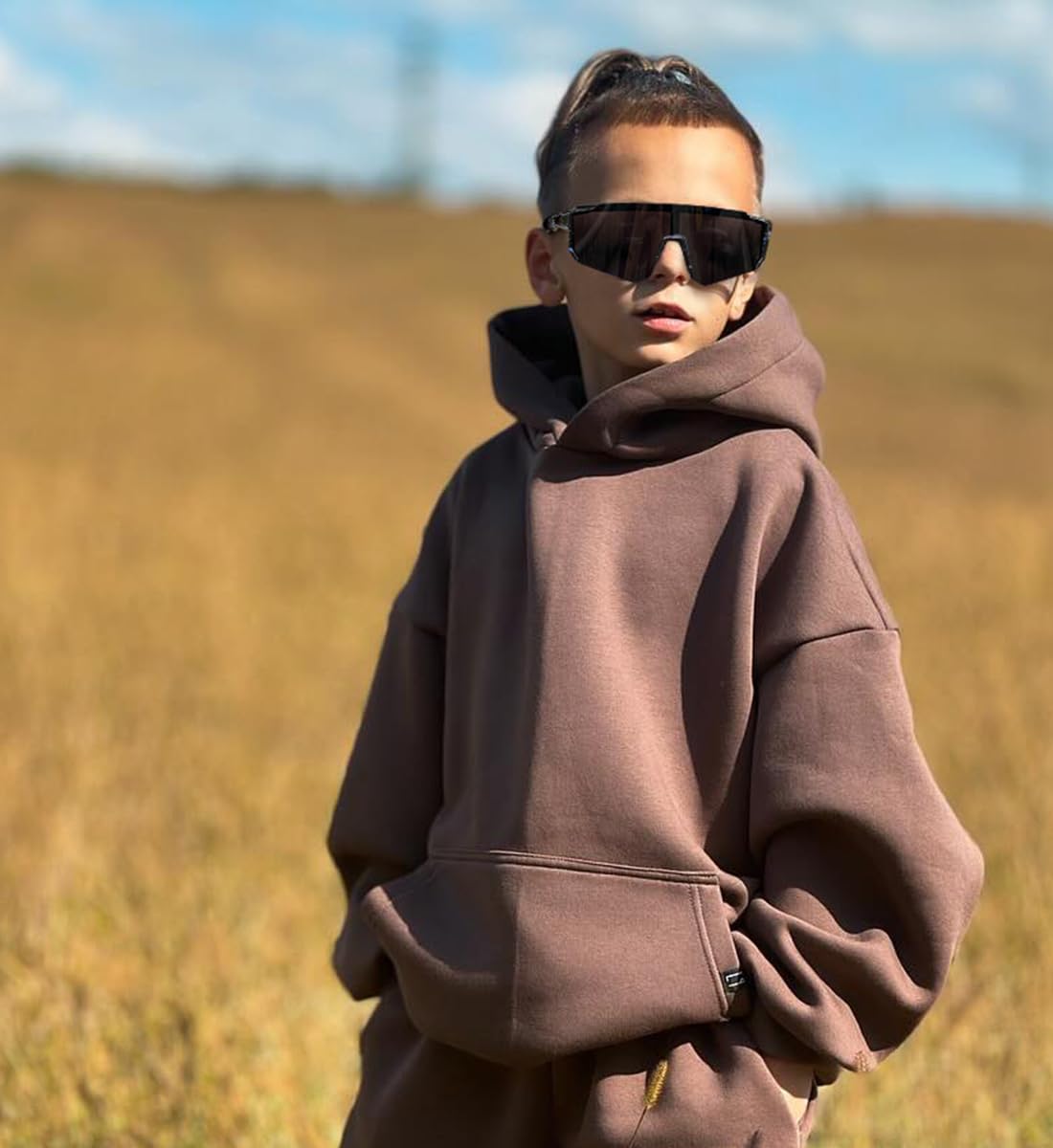 SEKKAF Baseball-Sonnenbrille für Kinder, Sport-Sonnenbrille für Jungen, Mädchen, Softball-Fahrradbrille, UV400-Schutz