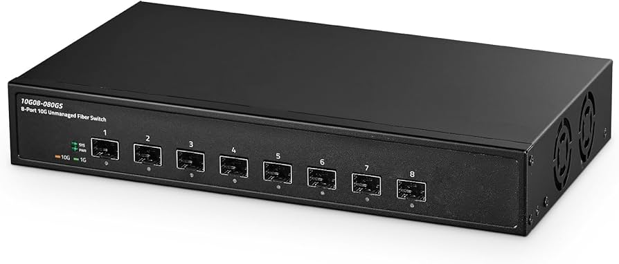 Amazon.co.jp: Binardat 8ポート10ギガビットファイバースイッチ