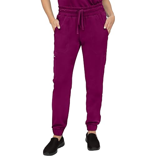 SOULFUL SCRUBS Jogger Pant for Women, 5 Pocket, Midrise Fit - Stylish Medical Scrub Pant 3502 Cora