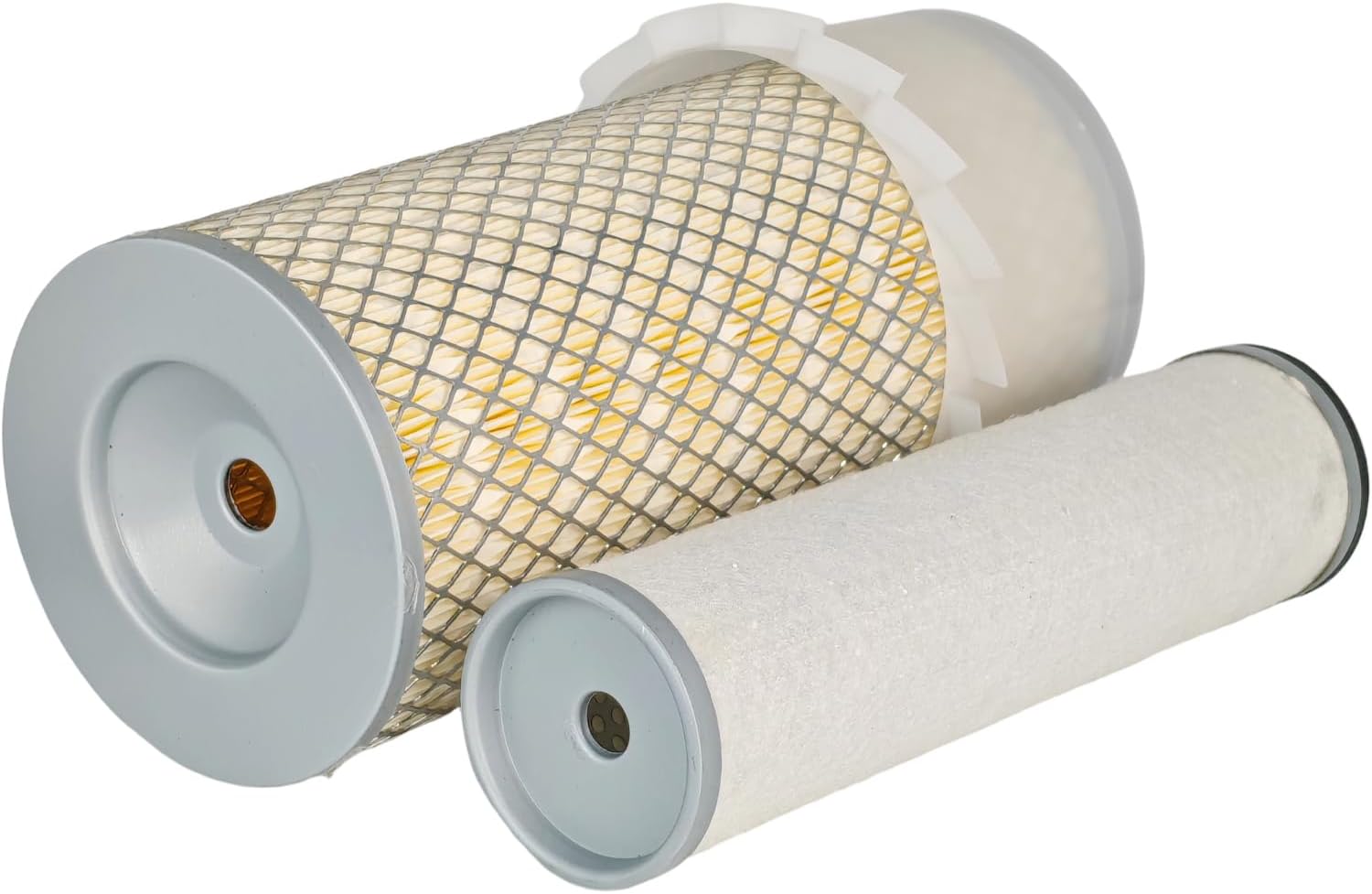 Inner Outer Air Filter Set 86504145 86504143 Compatible with New Holland 234 Tractor L140 L150 L175 L465 L565 LS140 LS150 LS160 LS170 LX465 LX485 LX565 LX665 Loader Compatible with Fiat SL40B