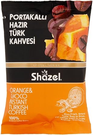 Ready Turkish Coffee with Shazel Orange - 100 gr