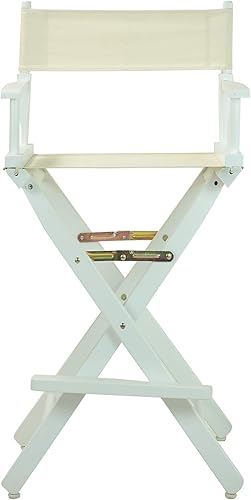 Miniatura 10 de Casual Home Sillas de director de altura clásica de 18 pulgadas, marco natural, lona azul marino