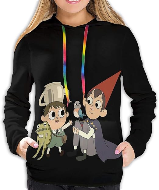 AOOEDM Women's Hoodie über der Gartenmauer Frauen Pullover Sweatshirt