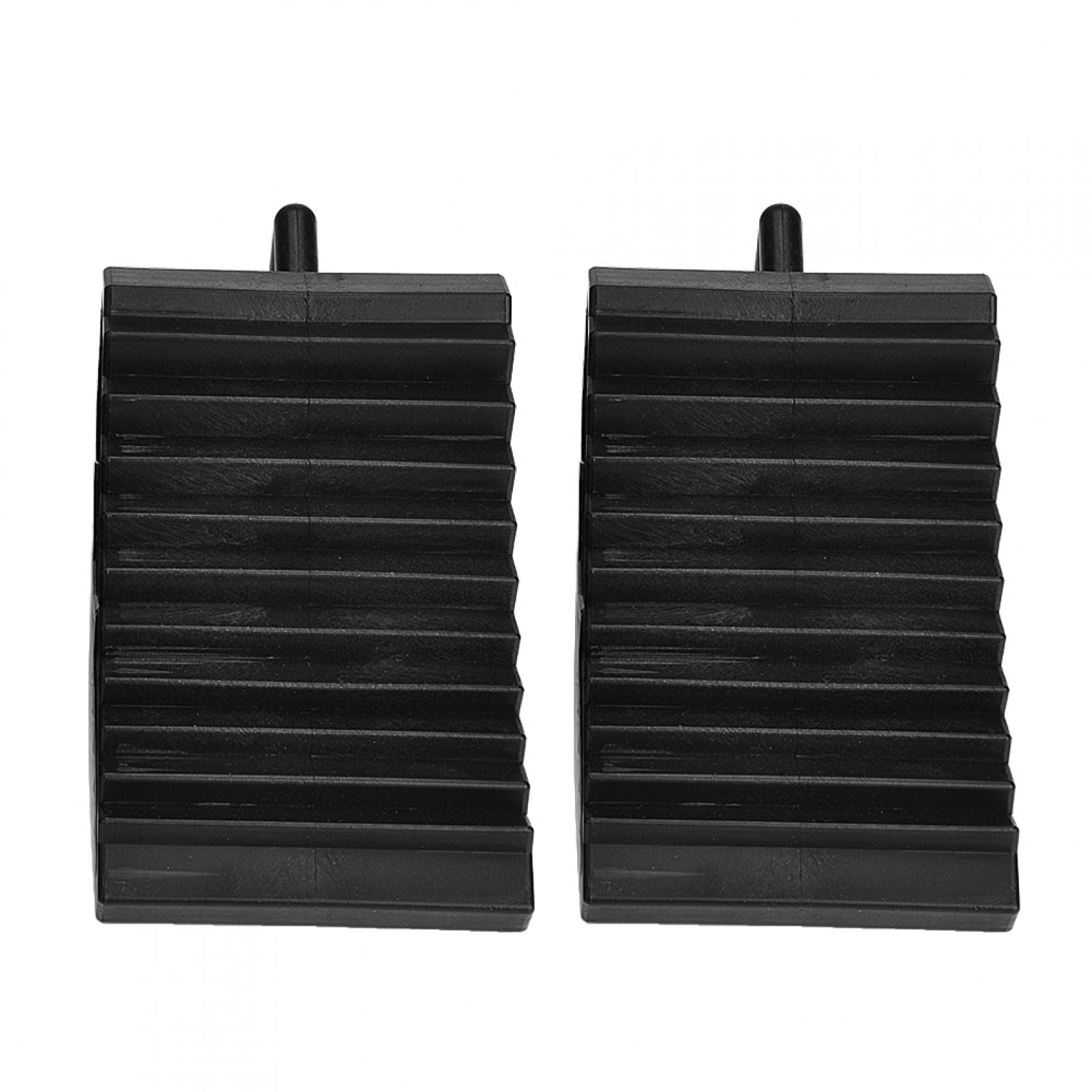 Cale De Roue Caoutchouc, 2pcs Cale Roue De Voiture, Pneus Slip Stopper, Cale pour Remorque, Antidérapant VéHicule Camion Roue Pneu Cale Stop, Noir Bloc pour Tire Stopper for Car Truck Trailer
