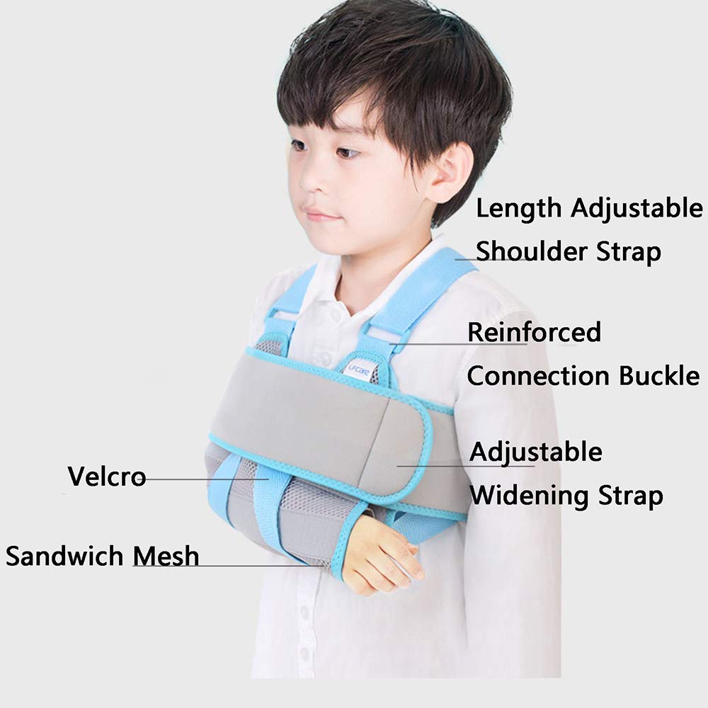 Cabestrillo de brazo para niños - cinturón de fijación de dislocación de brazo de articulación de hombro y codo de fractura de antebrazo - soporte de fijación de fractura de brazo - universa