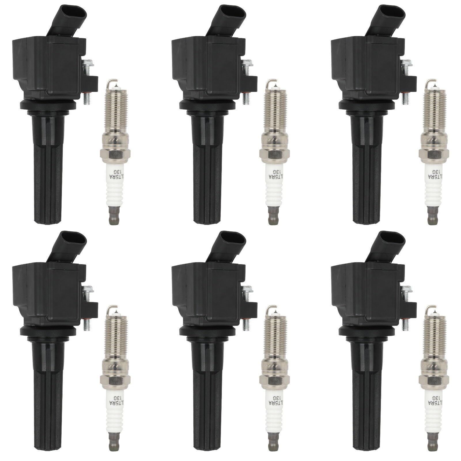 ECCPP UF497 & 5019 Ignition Coil & Iridium Plug Set