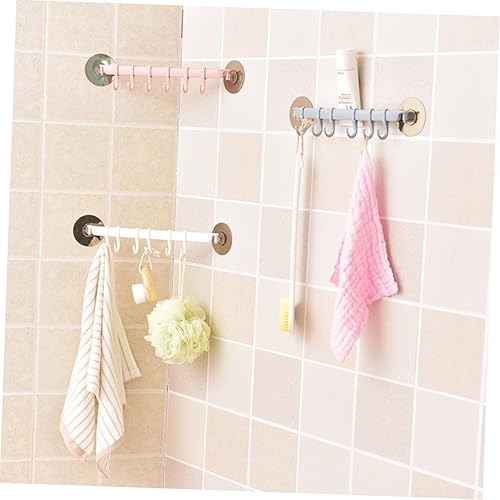 Miniatura 3 de Cabilock Ganchos de plástico para colgar Gancho de almacenamiento Nail Stick-Hook Estante de almacenamiento Gancho de uñas Producto terminado