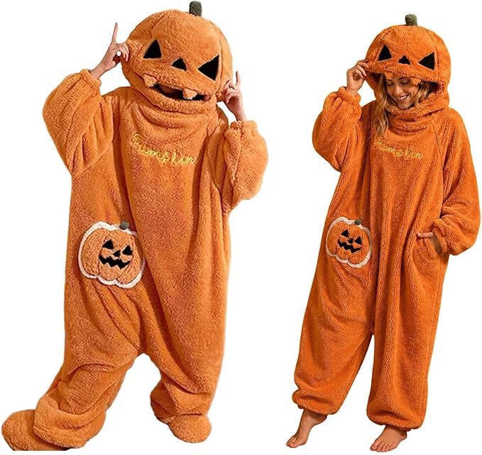 Mameluco de calabaza de Halloween para noches de películas en casa