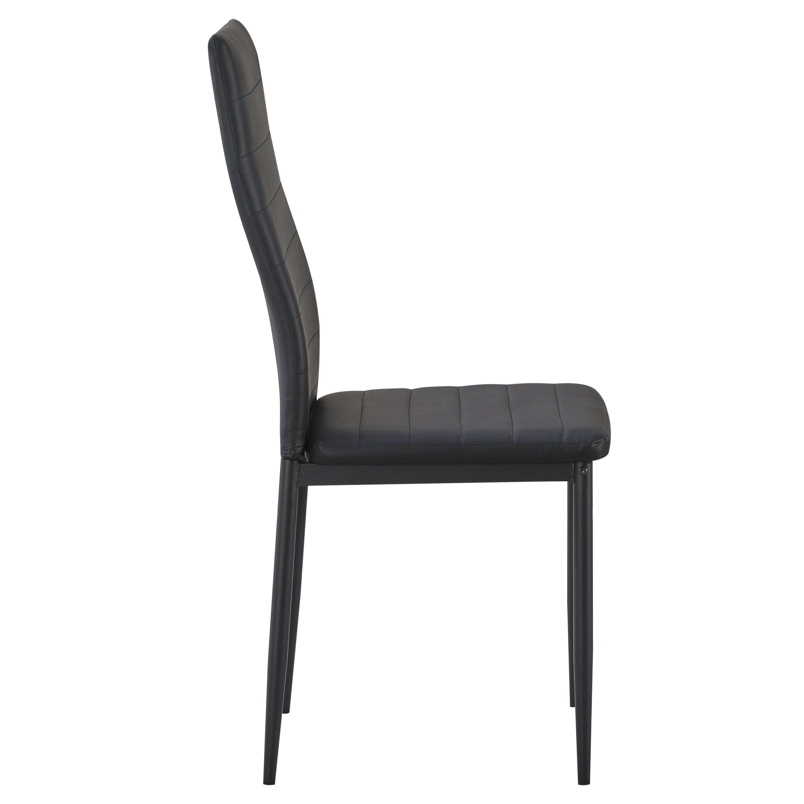 Miroytengo Pack de 4 Sillas Avat para Salón Comedor Estilo Moderno en Color Negro 42x96x52 cm