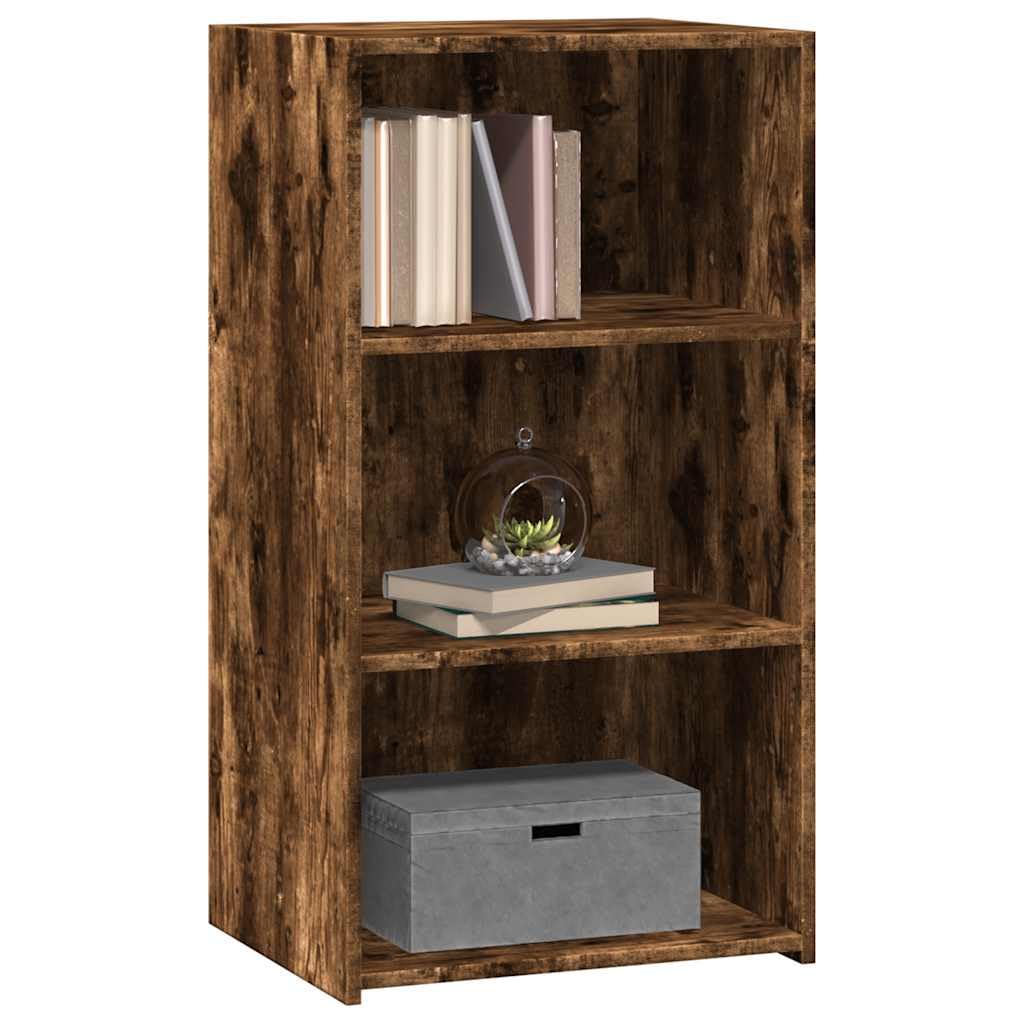 Credenza in rovere affumicato, 50 x 41 x 93 cm, comò in legno | Armadietto compatto con ampio spazio per soggiorno e corridoio. Superficie di facile manutenzione con elegante effetto legno.