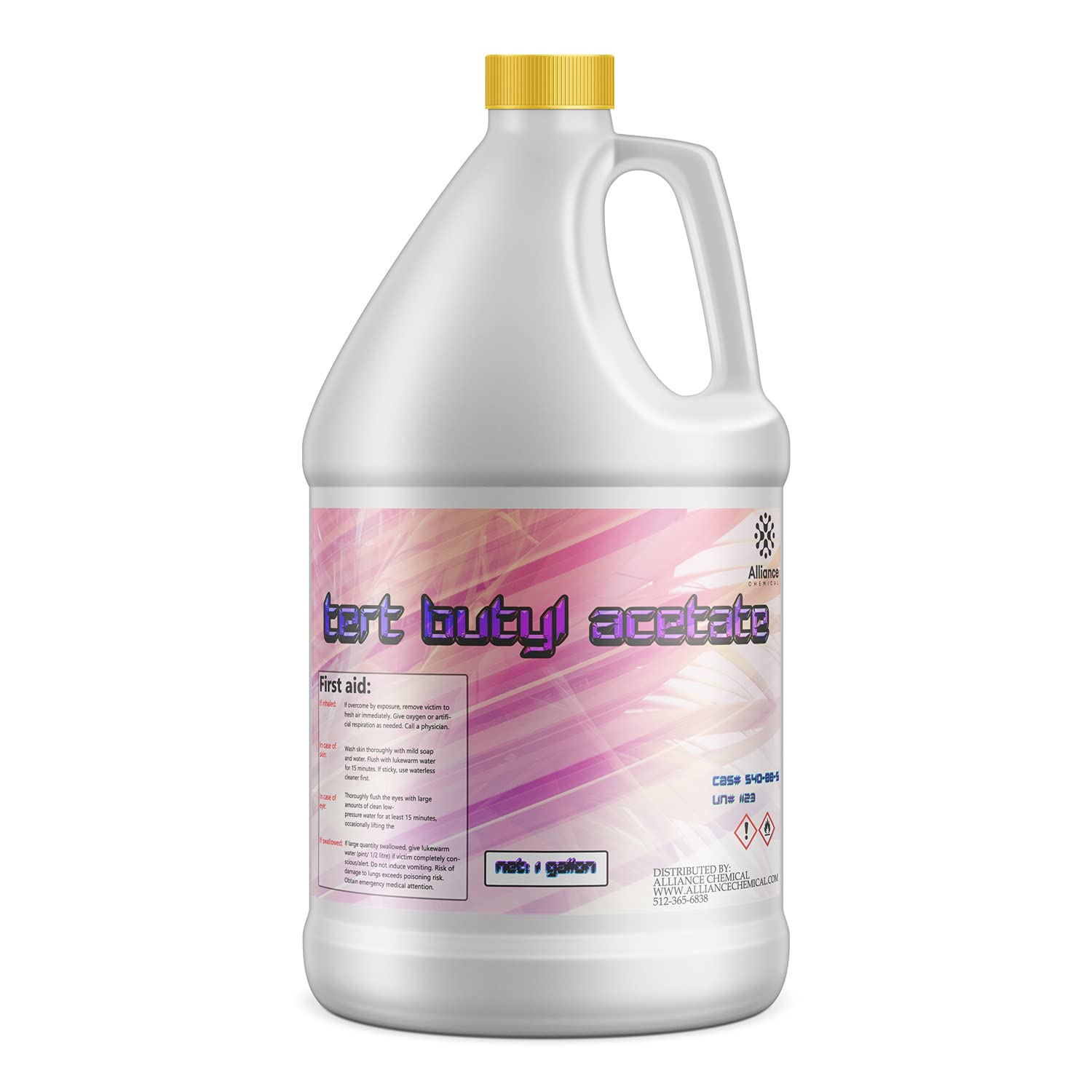 Tert Butyl Acetate - 1 Gallon - (4) 32 Fl Oz Bottles - Solvent for Lacquers, Enamels, Inks, Adhesive