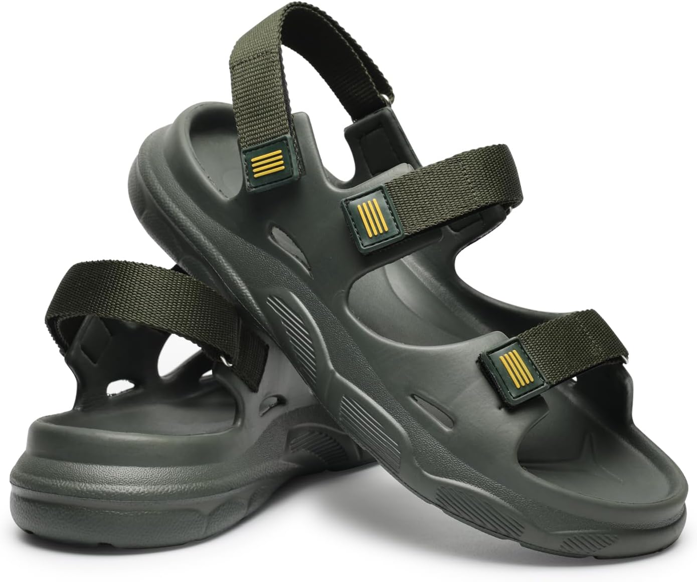Trailmark Sports Sandals for Men|Thick Sole for Shock Absorption,Adjustable Strap,Comfortable & Lightweight|Stylish Floaters for Outdoor Casual Wear Footwear - OG