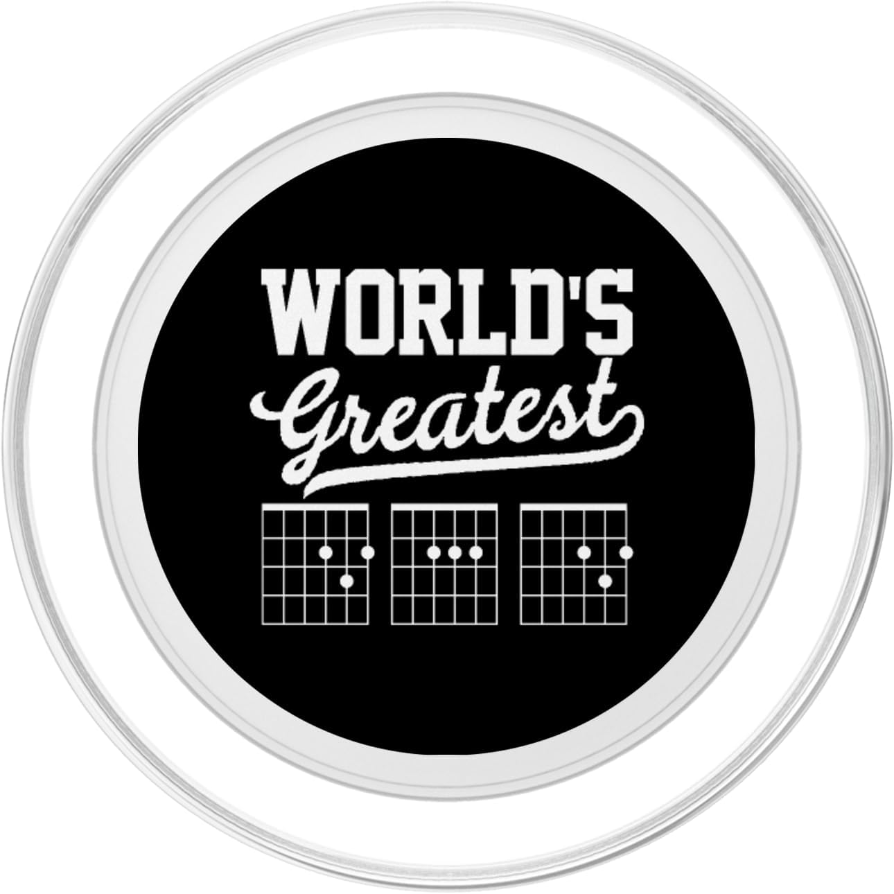 World's Greatest Guitar Dad - Father's Day Guitar Fret Tab PopSockets MagSafe PopGrip for iPhone