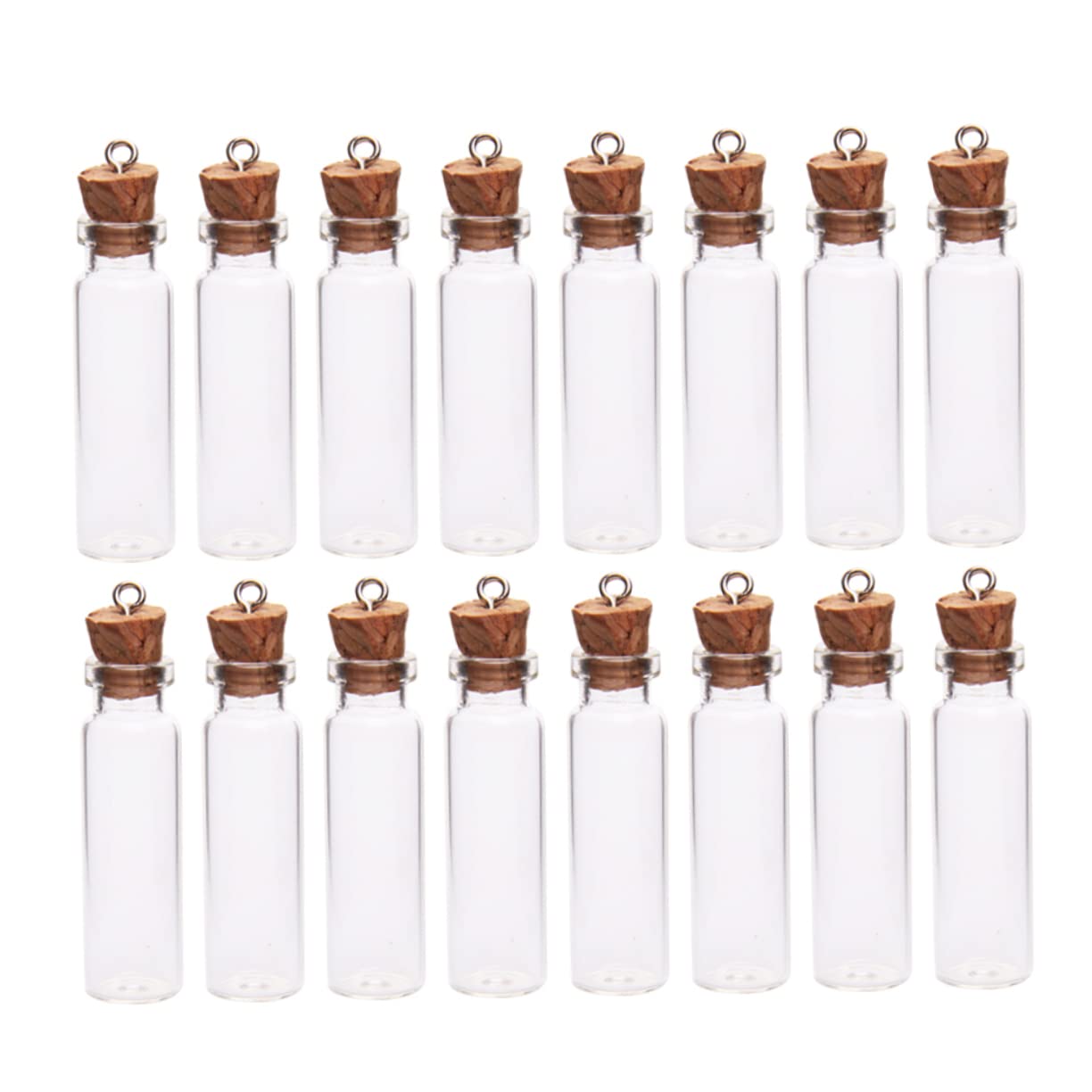 150 Stück Mini-Glasflaschen Klare Flaschen Transparente Wunschflaschen Apothekerflaschen Kleine Klare Geschenkgläser Miniatur-Wunschflaschen Mini-Gläser Leere Korkflaschen