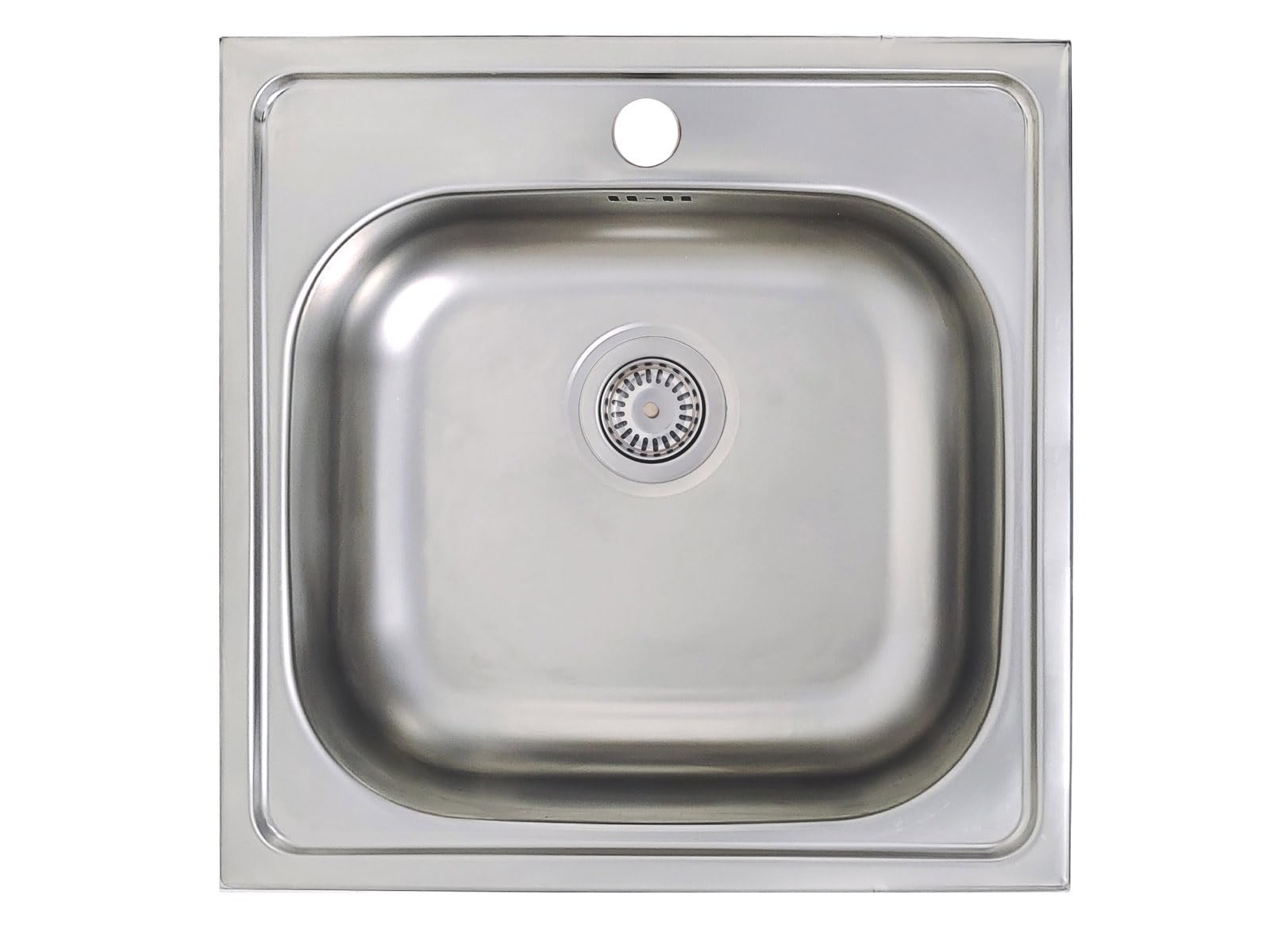 Edelstahlspüle Edelstahl Einbauspüle Küchenspüle Spülbecken verschiedene Größen (50x50)