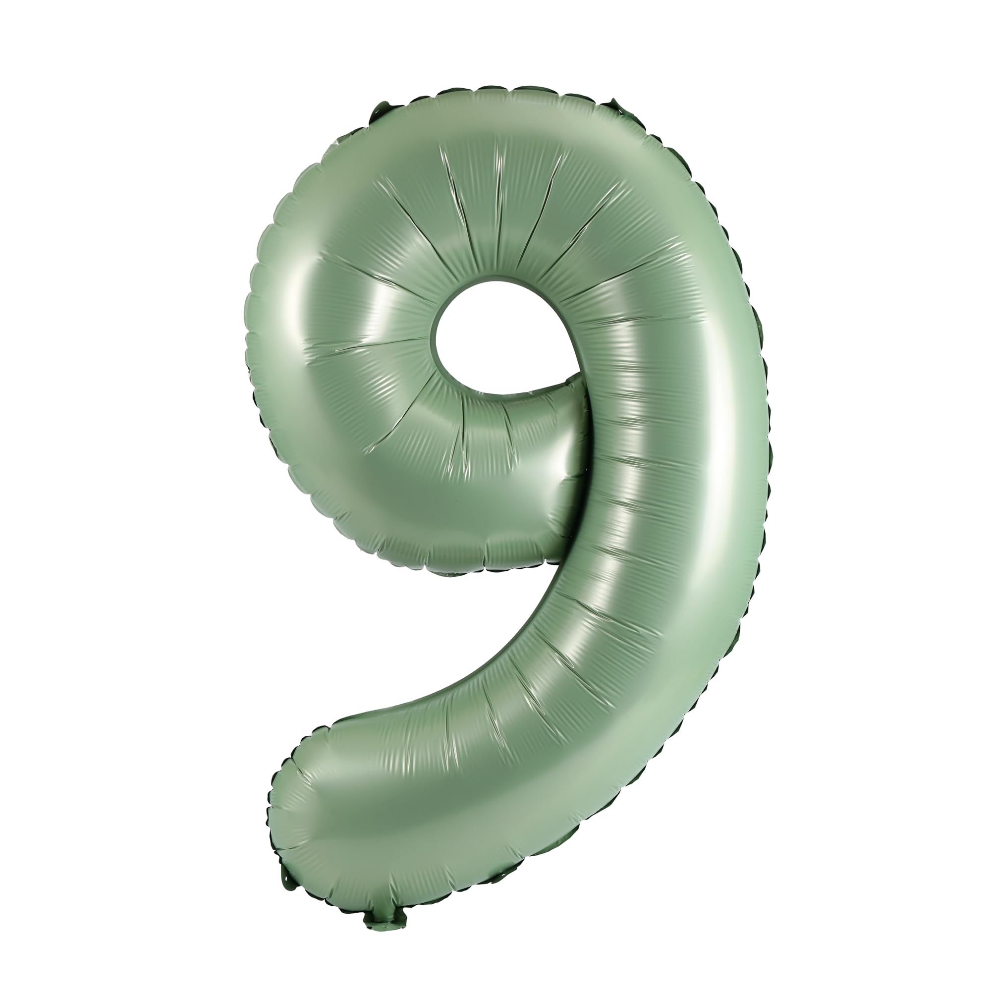 YPSelected 32 Inch Large Foil Helium Number Balloon Birthday Wedding Party 0-9 (Olive Green, 9)