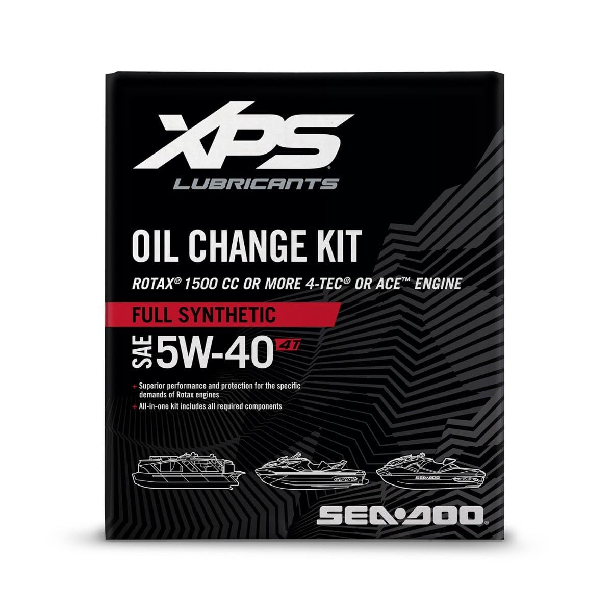 Sea-Doo 4T 5W-40 Synthetic Blend Oil Change Kit for Rotax 1500 cc or more engine