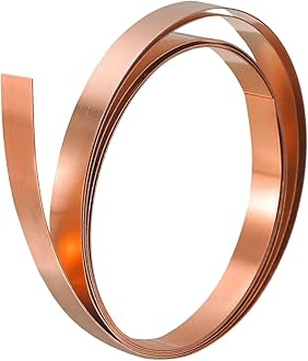 uxcell Copper Sheet Roll, Metal Foil Plate 1000mm x 5mm x 0.5mm