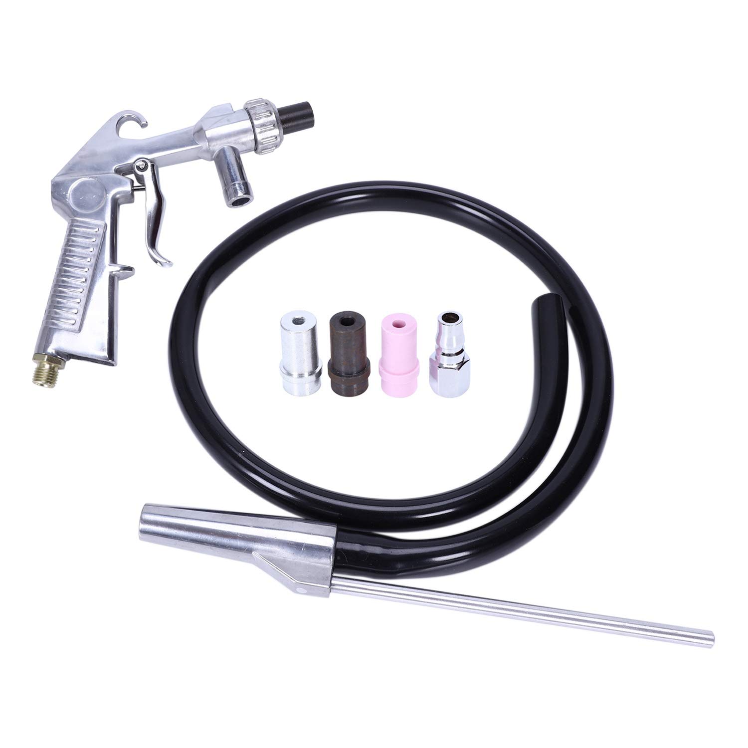 Pistolet à jet de sable pneumatique avec buses et kit d'outils complet