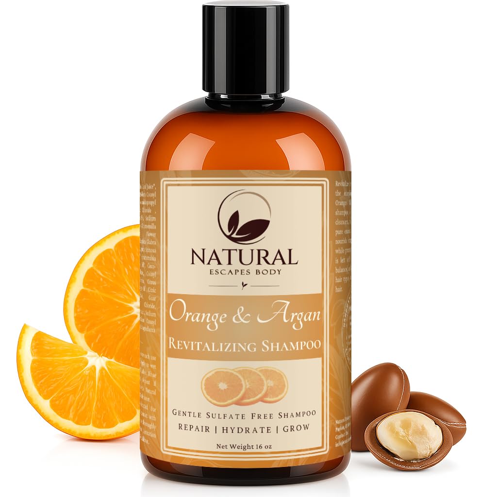 Amazon.com: Organic Tangerine & Orange Shampoo | Natural Sulfate