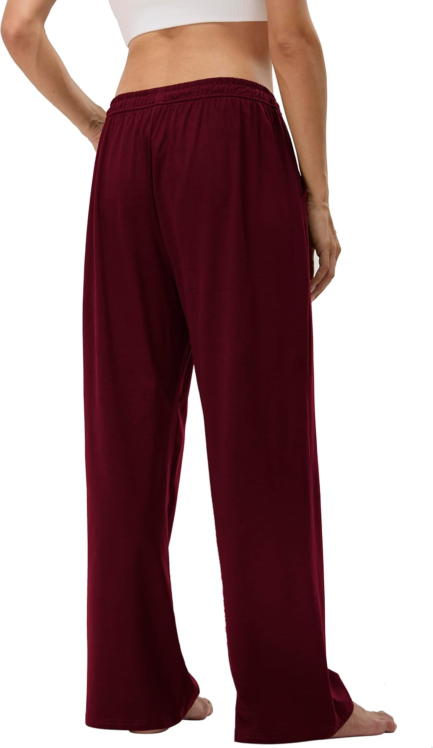 Women's Cotton Pajamas Pants Wide Leg Casual Modal Loose Fit Sleep Soft Comfort Flowy Lounge Pj Bottom with Pockets - Image 5