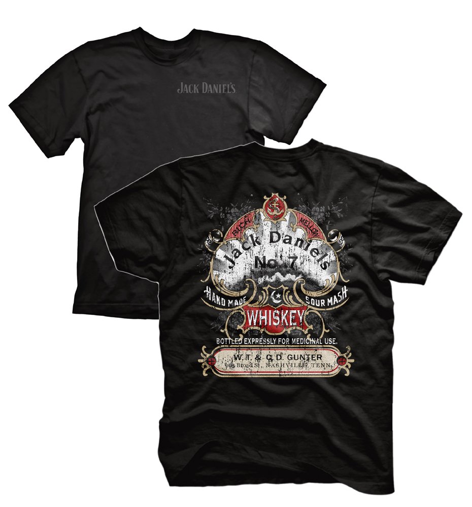 Jack Daniel's T Shirt 261428JD Officially Licensed (Medium) Black