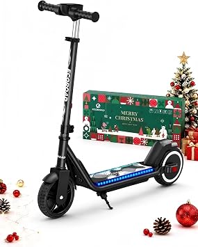 ECOROAD EK6 Kids Electric Scooter for 6-12 3/6/10mph 6.5" Solid Tires