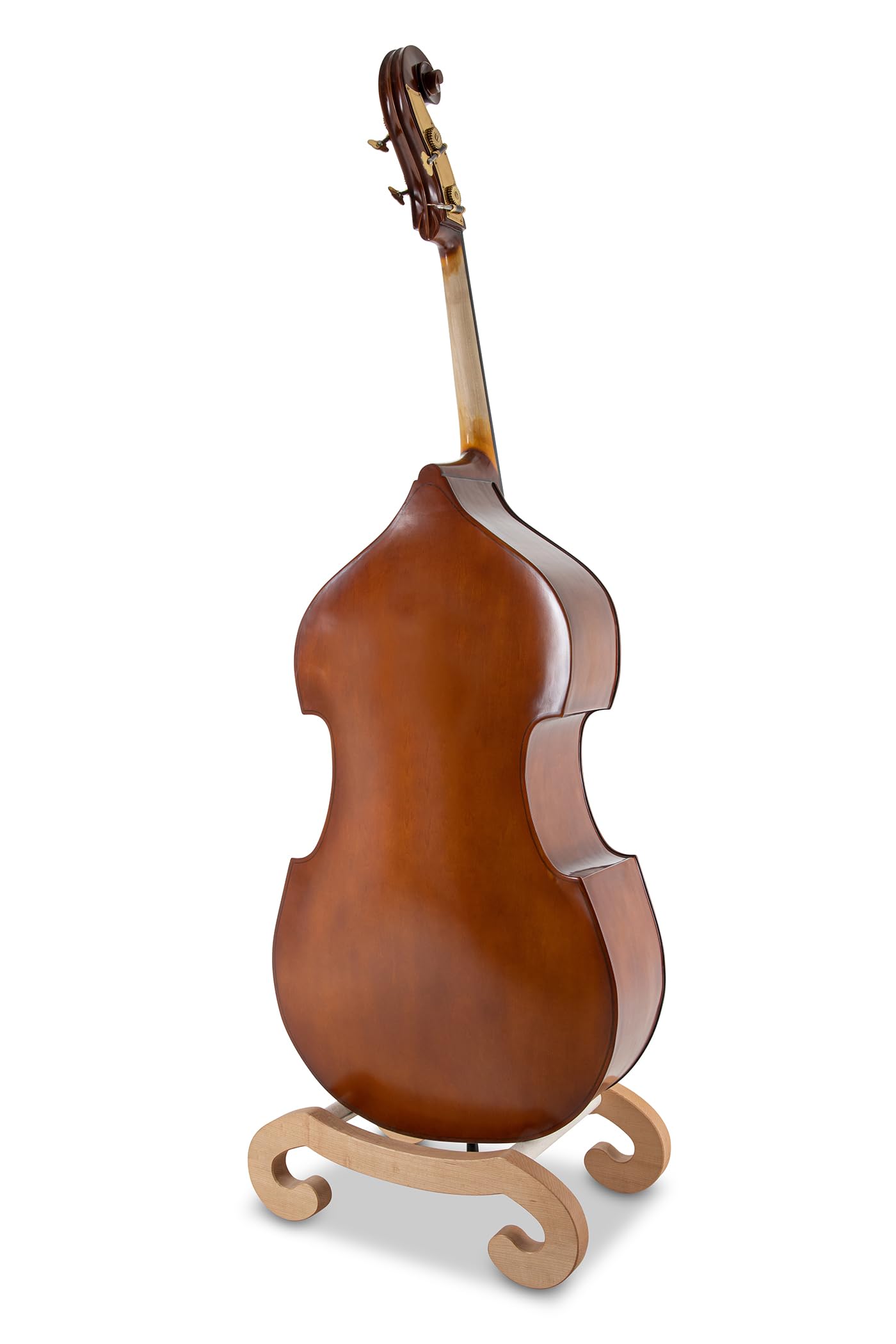 Contrabbasso GEWA - Basic Line 1/16 - tavola in abete laminato - fondo/fasce in acero laminato - forma a viola - marrone dorato - pronto per suonare