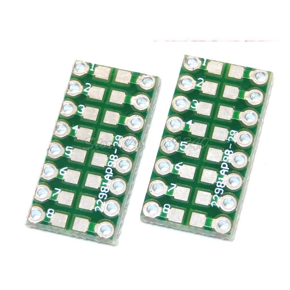 Generic 10pcs 0805 0603 0402 to DIP Transfer Board DIP DIP16 Pin Board Pitch Adapter keysets