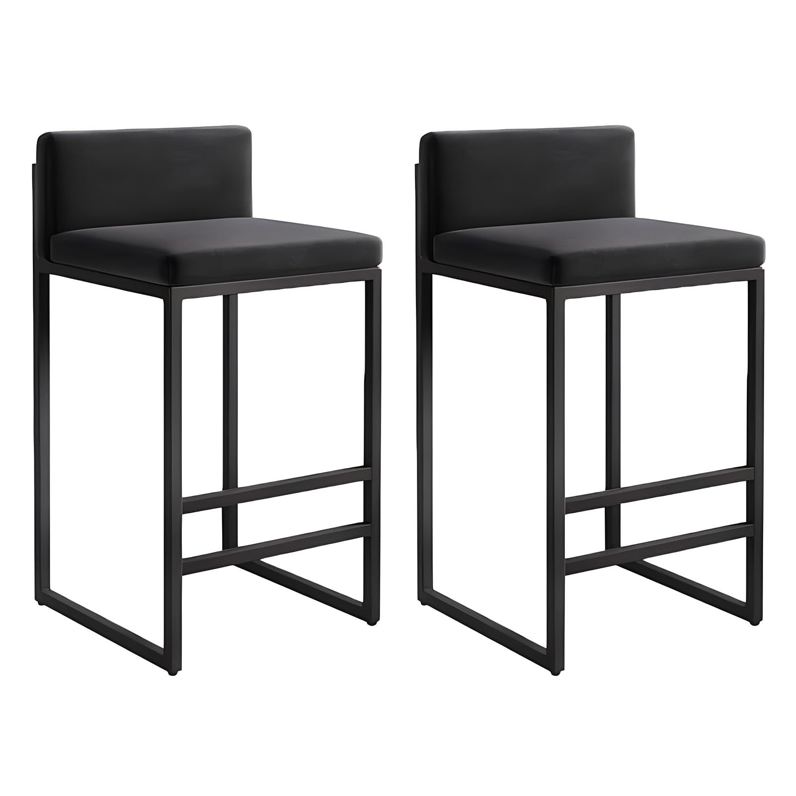 Chaises de bar modernes avec dossier ergonomique pour comptoir de cuisine
