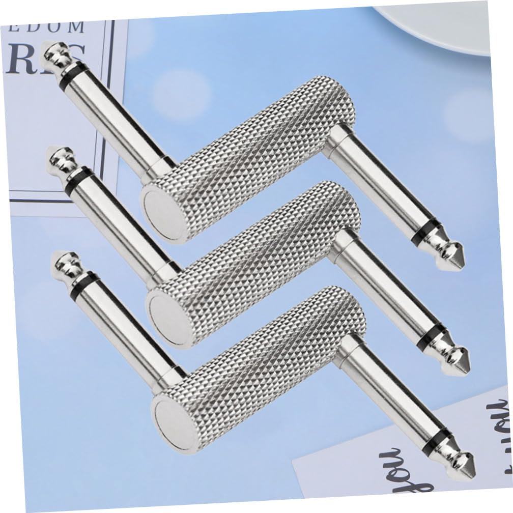 2 Set Connettore Audio Effector Per Chitarra Elettrica Adattatore Doppio Plug Z Per Effetto Materiale E Resistente All 3 Pezzi*2