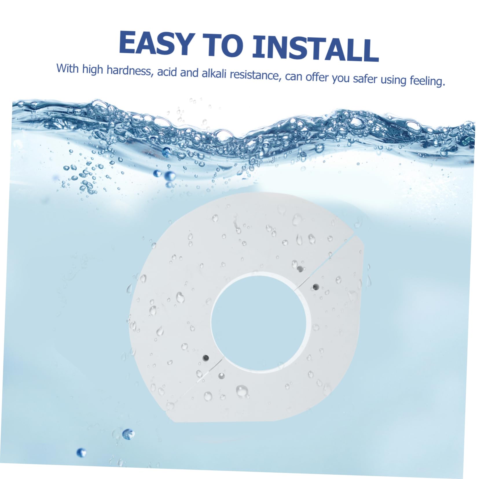 Ciieeo 2 Pcs Drainage Plates Water Fitting Easy Installation for Reserved Compact Design for Bathroom Use